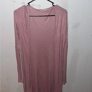 Pink Long Sleeve Cardigan